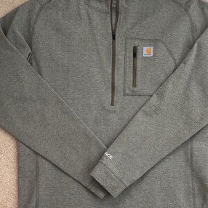 Carhartt Heathered Gray Quarter-Zip Sweatshirt